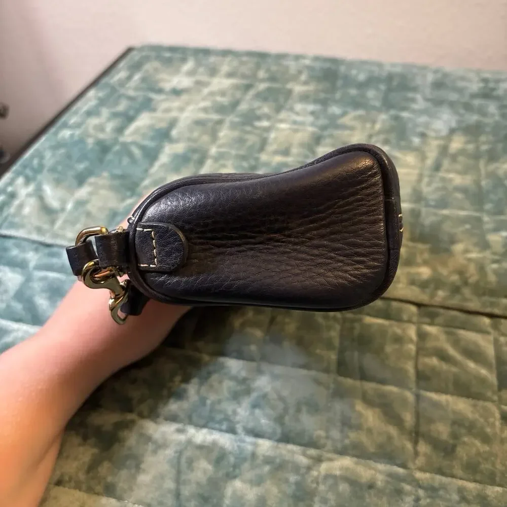 Dooney & Bourke Barrel Bag Navy Blue Leather Classic Preppy Small Everyday NWT